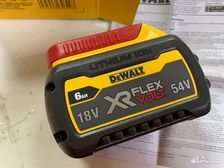 Аккумулятор dewalt flexvolt DCB546 18В, 6Ач / 54В