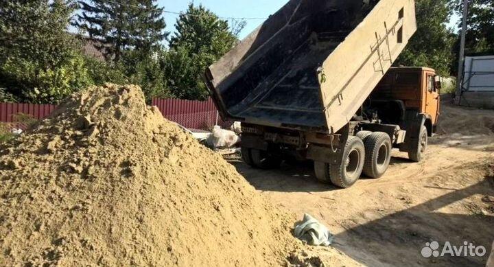 Песок речной в наличии с доставкой