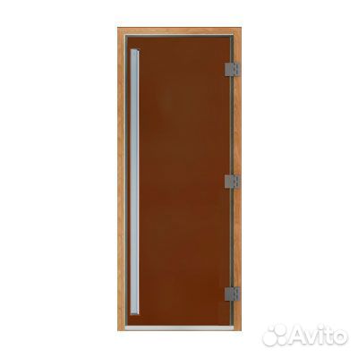 Дверь стеклянная для бани серии 