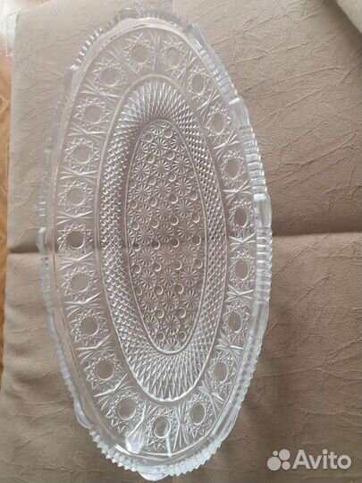 Ваза хрустальная ладья