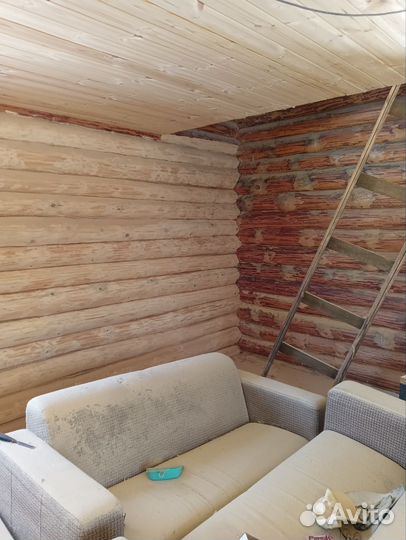 Шлифовка и покраска сруба