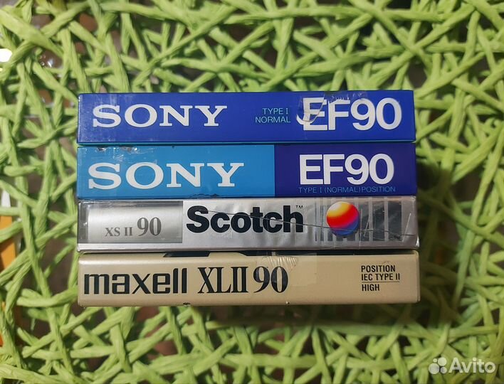 Аудиокассеты новые Sony, Maxell, Scotch