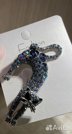 Брошь Винтажная Кошка новая на доставке