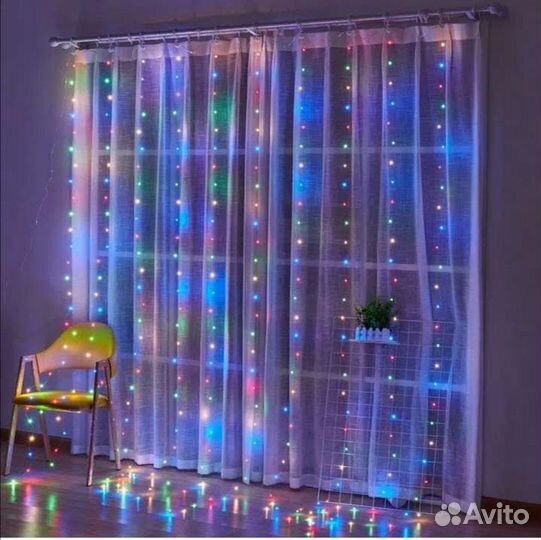 Гирлянда занавес