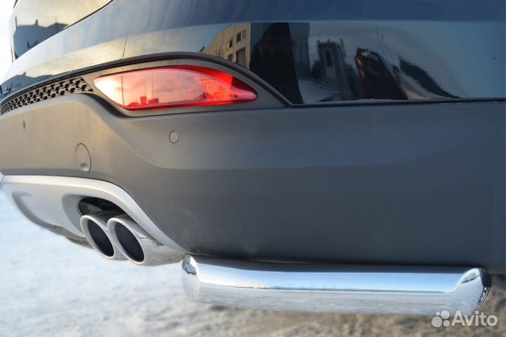 Защита зад.бампера Hyundai Santa Fe 2012
