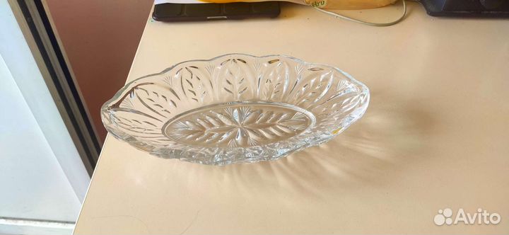 Ваза для фруктов,хрусталь СССР