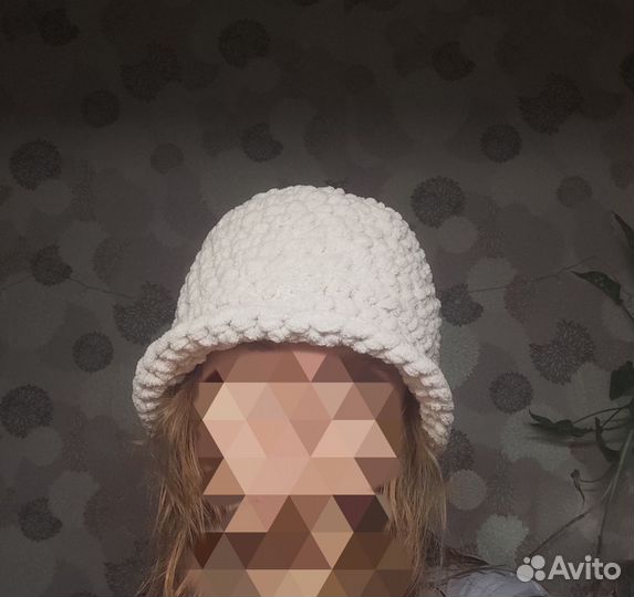 Панама женская вязаная