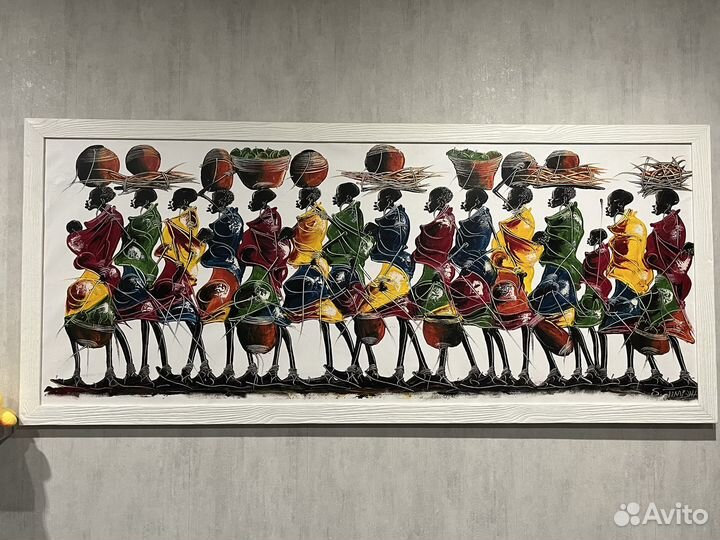 Картина с Африки «Женщины»