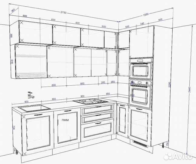 Кухонный гарнитрур напрямую от производителя