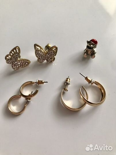 Серьги,кольца (бижутерия)