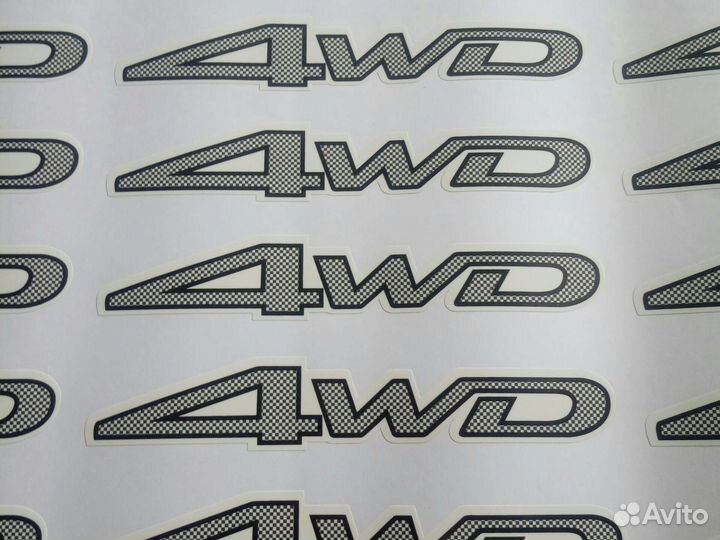 Наклейки 4wd Toyota Corolla Runx Allex Fielder