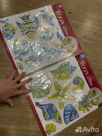 Детские наклейки, фоторамки. новые
