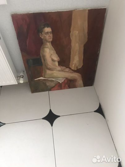 Картина холст/масло СССР