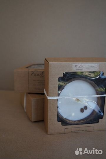 Арома свеча в кокосе ручной работы