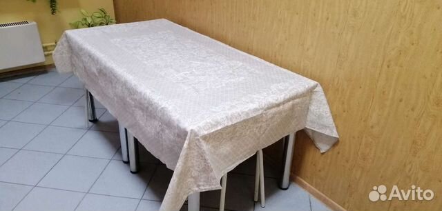 Скатерть льняная новая