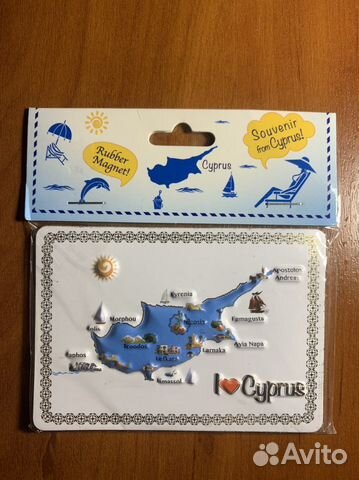 Магнит на холодильник, Кипр, новый