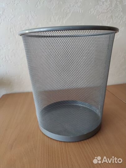 Корзина ведро металлическая сетка для бумаг мусора