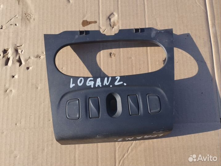 Рамка блока управления печкой Renault Logan 2
