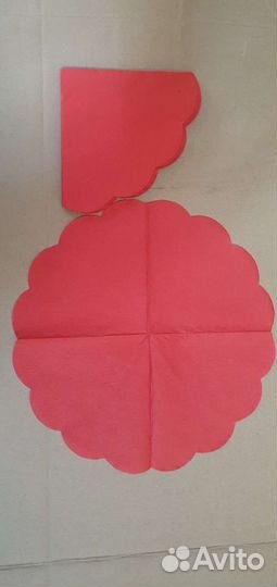 Салфетки бумажные круглые трех слойные