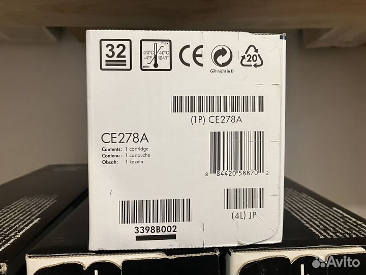 Картриджи HP CE278A оригинал (есть безнал)