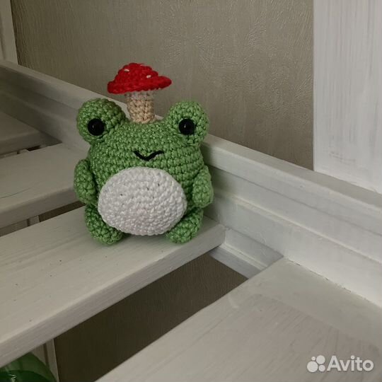 Мягкая игрушка лягушка ручной работы