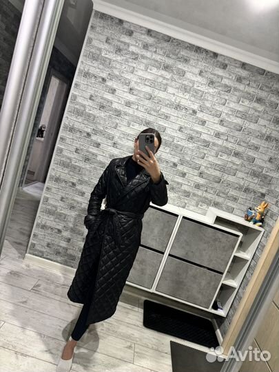 Стеганый плащ размер 40