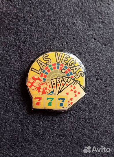 Фрачный значок Las Vegas казино