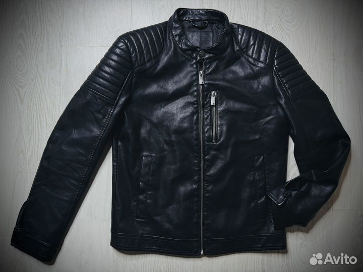 Мотокуртка кожаная