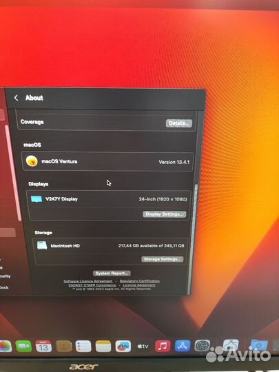 Mac mini (M1, 2020) 16gb 250ssd