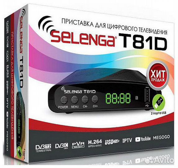Цифровой телевизионный ресивер Selenga T 81 D