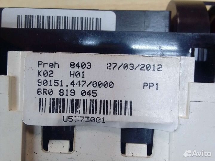 Блок управления печкой Volksvagen Polo 5 2010-2015