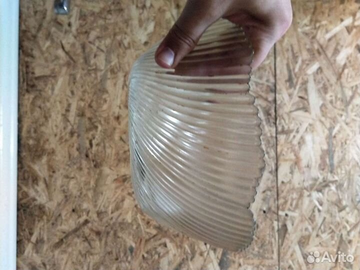 Ваза на ножке и блюда стекло СССР и салатники