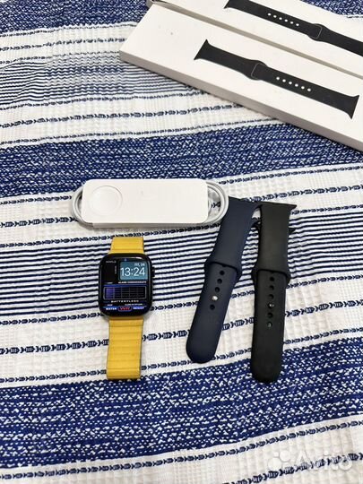 Apple Watch 7 45 mm Blue Ростест 90% акб