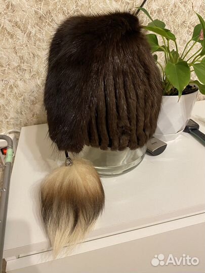 Шапка норковая женская