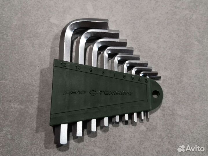 Набор ключей шестигранных 9шт. коротких дт