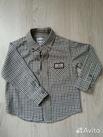 Рубашка для мальчика 74 80