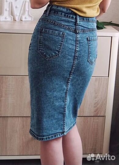 Юбка джинсовая