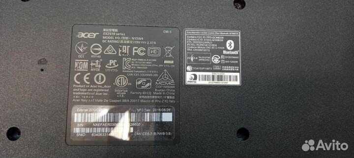 Ноутбук acer EX2519 series (N15W4) / N3060