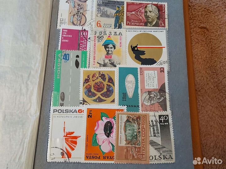 Марки почтовые польские и советские