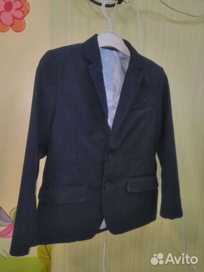 Пиджак школьный для мальчика 122