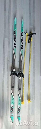 Беговые лыжи пластиковые 160 см