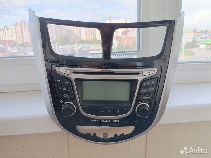 Автомагнитола штатная hyundai solaris 1