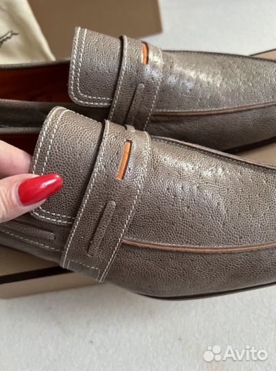 Мужские туфли santoni новые 6 27 cm
