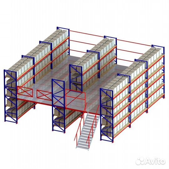 Мезонин / Мезонинные стеллажи