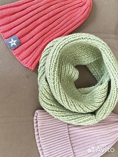 Шапка и снуд детский