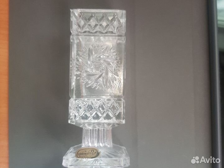 Хрустальная вазочка bohemia