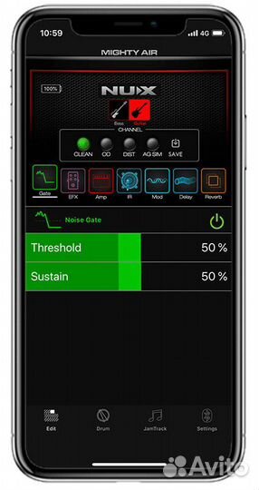 Nux Mighty-Air 10 Вт Портативный беспро. (Новый)
