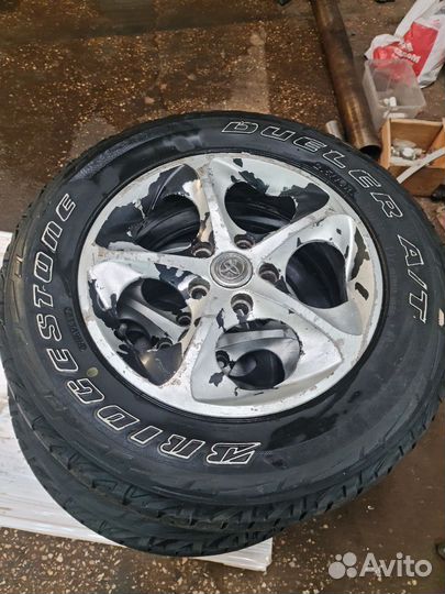 Колеса r16 5x114,3 с резиной bridgestone A/T