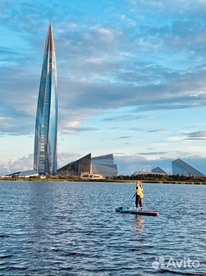 Прогулки на сапах закат в Лахте