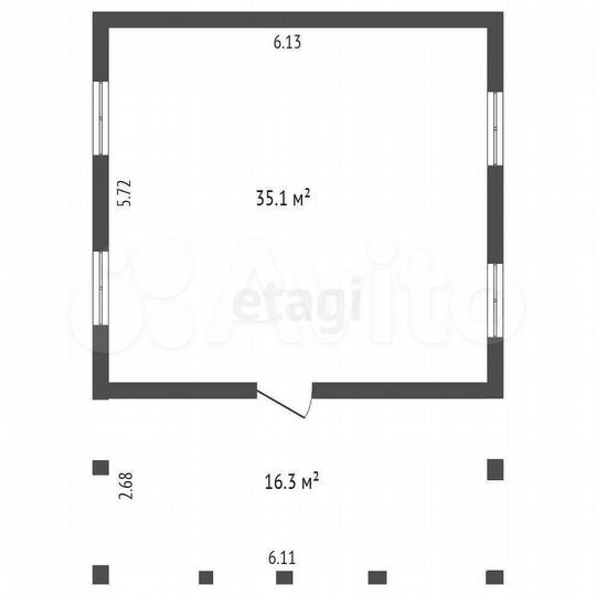 Дом 51,4 м² на участке 3,4 сот.